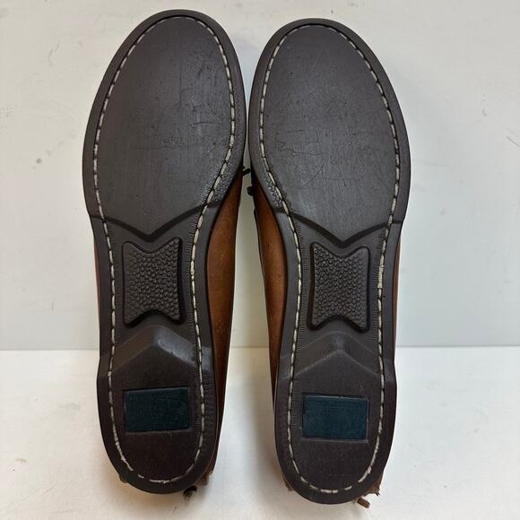 Polo x Rancourt & Co Brown Leather Kiltie Tassel Loafers Handsewn unlined US 9 Rancourt & Co. x Polo Ralph Lauren Tassel Loafer Kiltie  main image 4